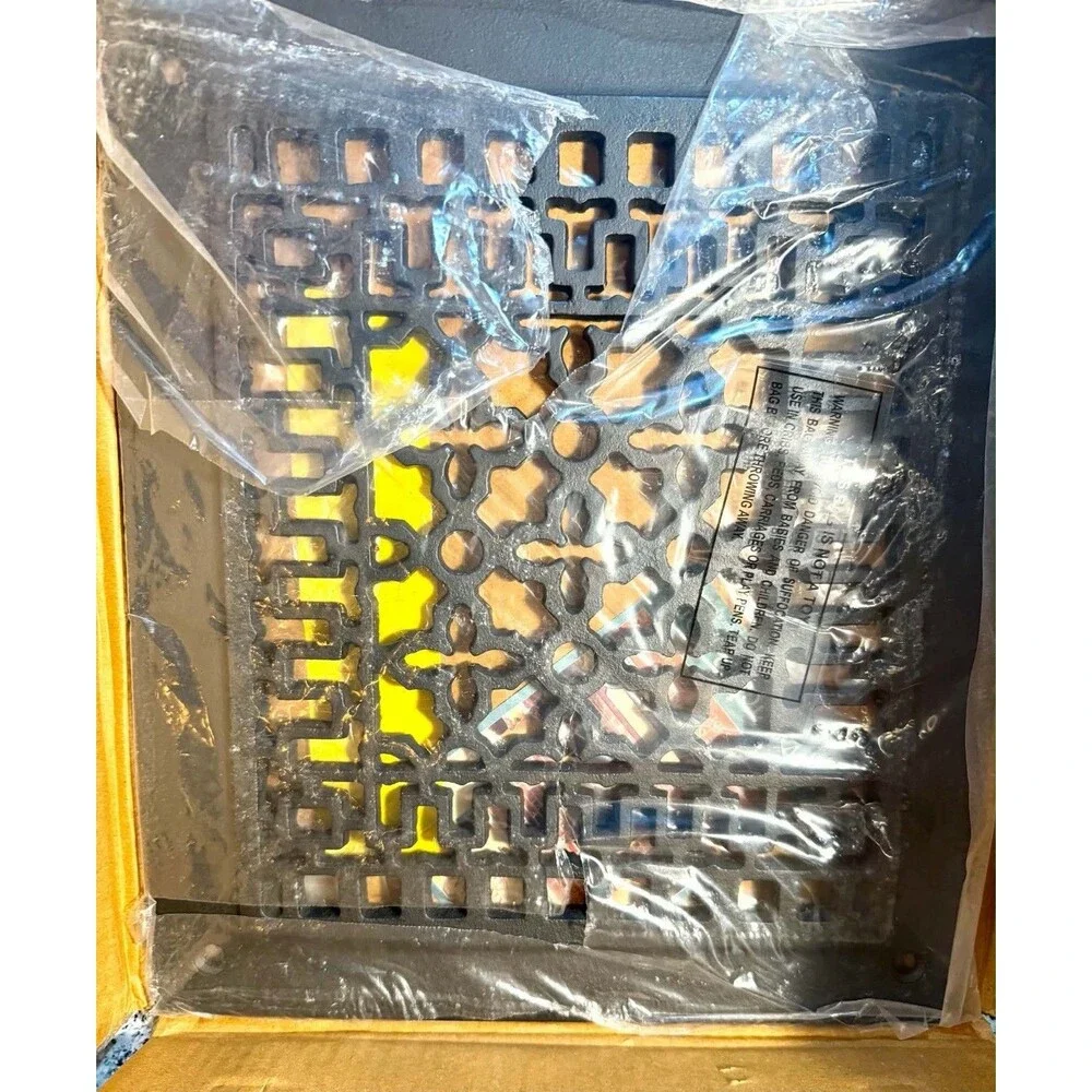 Minuteman International 12x14 Cast Iron Floor Grate Grille Black Register - Picture 4 of 5